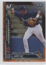 2016 Bowman Scouts' Top 100 Orange Refractor 5/25 Orlando Arcia #BTP-6 fm0