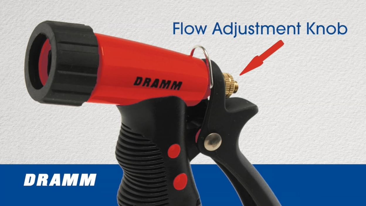 Dramm ColorStorm Premium Pistol Spray Nozzle for Garden Hose with Trigger Style