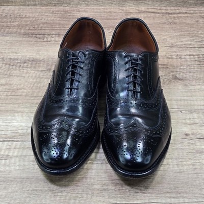 Allen Edmonds McAllister Men's Sz 11 D Black Leather Wingtip