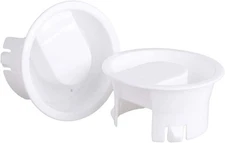 2Pcs White Glass Water Pitcher Lids, White Plastic Water Bottle Caps, Food Gr...