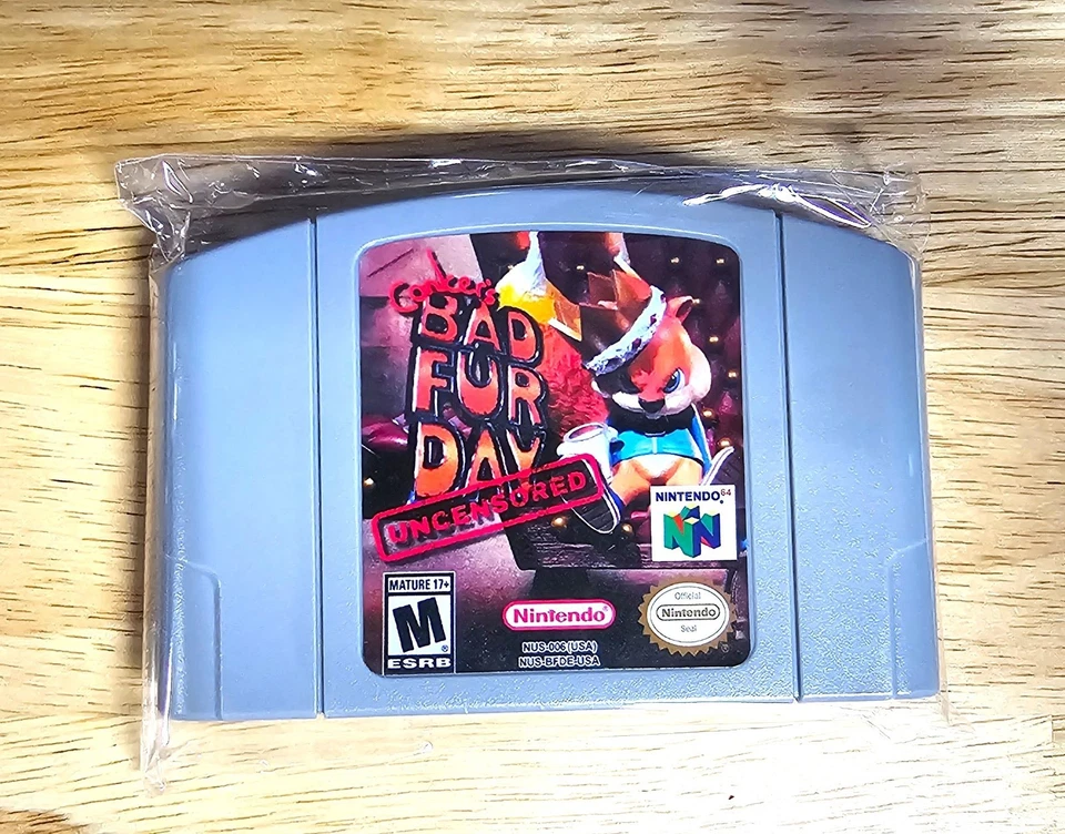Conker's Bad Fur Day 'UNCENSORED' Cartridge - For Nintendo 64 N64 - Image 2 of 4