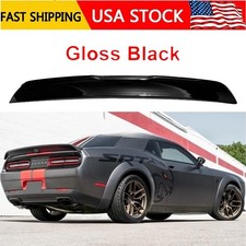 For 2008-2023 Dodge Challenger Gloss Black Spoiler Wing Tail W/o Backup Camera