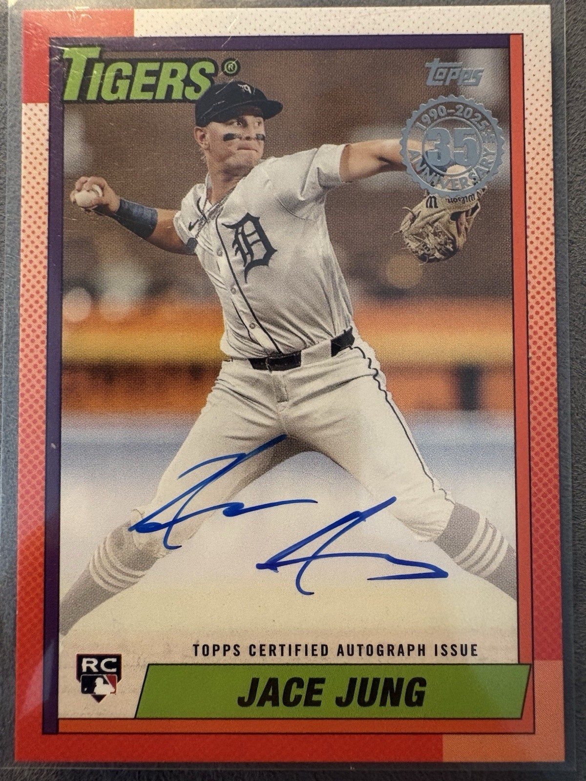 Jace Jung #90B2-JJ; 2025 Topps 1990 Autograph