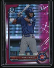 2022 Bowman Luis Verdugo Chrome Prospects Fuchsia Refractors 058/199 #BCP-147