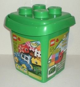 Lego DUPLO Set 10555 - Includes Container and 63/65 Pieces - Missing 2 Pieces