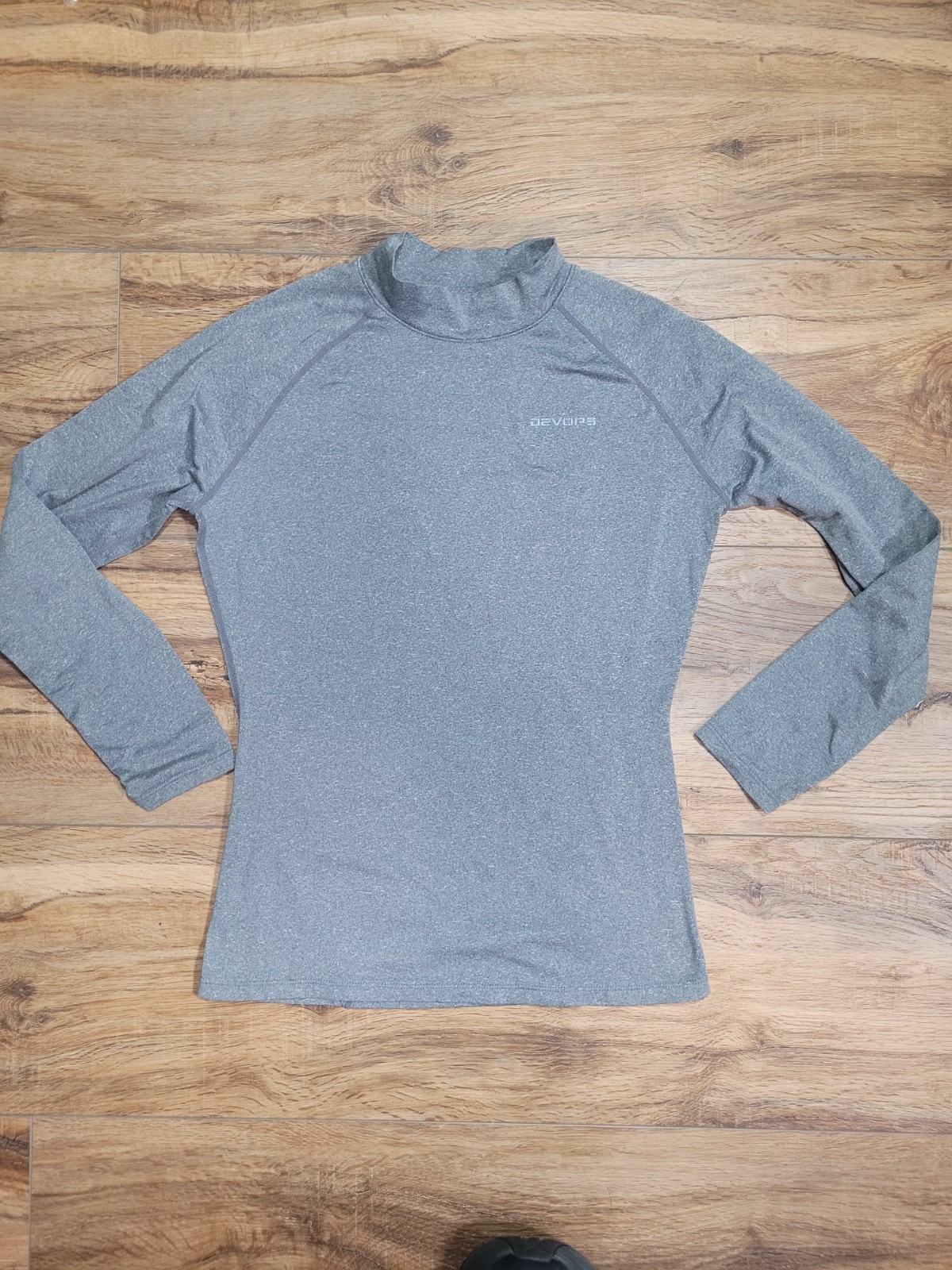 Devops Long Sleeve Gray Athletic Base Layer Shirt… - image 2