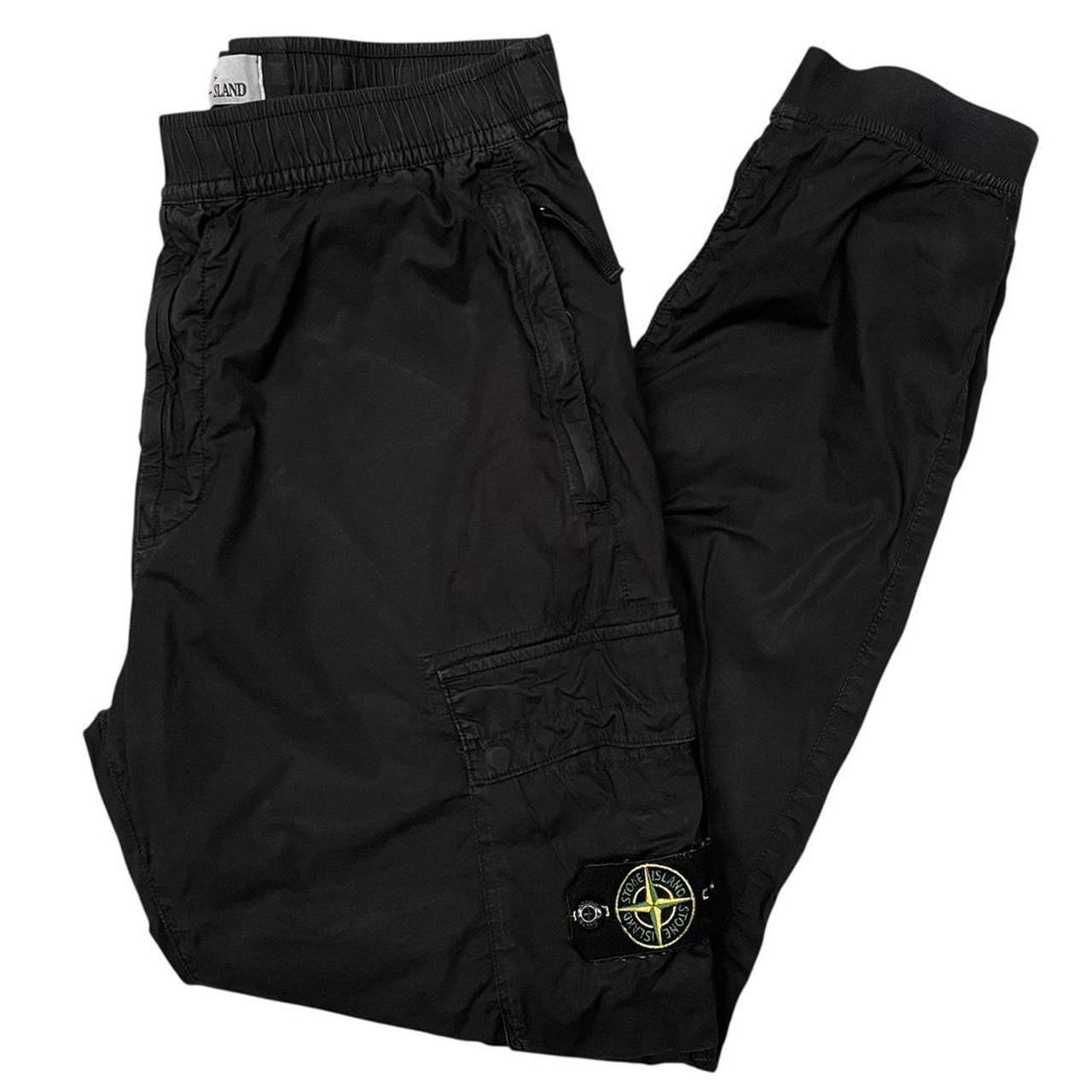 Stone Island AW 2021 Black RE-T Fit Cargo Trousers