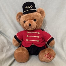 F.A.O Schwarz Stuffed Plush Toy Soldier Bear 12  