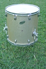 🥁LUDWIG 16" FLOOR TOM in SILVER SPARKLE for YOUR DRUM SET! L401