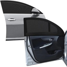 2pcs Car Front Window Sunshade, Breathable Mesh Car Window Screen Streched up...