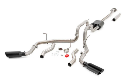#ad Rough Country Dual Cat Back Exhaust for 2009 2014 F 150 2WD 4WD V8 96010 $599.95