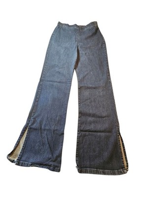United Colors Of Benetton Pull On Flared Jeans With Split Hem Size Medium