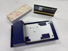 Vintage Bartizan Manual Credit Card Imprint Machine- w/ Imprint Paper & AE Sign