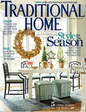 TRADITIONAL HOME Magazine November/December 2015 Style for the Season