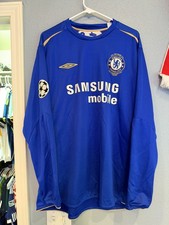 Chelsea 2005-06 Home Lampard Jersey 2XL UCL Fully Patched Umbro Vintage