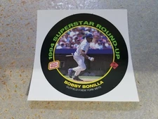 Bobby Bonilla New York Mets 1994 Oscar Meyer Superstar Round-Up Proof FRONT