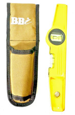Magnetic Boat Metal Spirit Level Scaffolder Tool 3 Vial 250mm 10" with holder