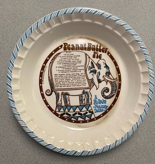 ROYAL CHINA Country Harvest Peanut Butter Pie Recipe Plate 1983 Circus Elephant