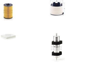 Inspektionspaket Filtersatz XL MANN-FILTER Partikelfilter Filtereinsatz für A4