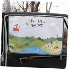 Magnetic Car Sun Shade Curtain for Side Window   Sun Blocker and UV BeBe Forest