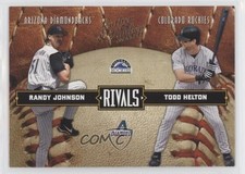 2004 Donruss Leather & Lumber Rivals /2499 Randy Johnson Todd Helton HOF 04br