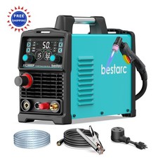 Plasma Cutter 50A bestarc Pilot Arc 110/220V 1/2 Inch Clean Cut 4/5 Max Led