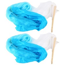 1 Paio di Ventagli di Bambù di Danza del Ventre Imitazione Ventagli Lunghi 1941