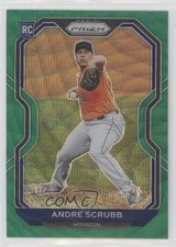 2021 Panini Prizm Green Wave Prizm Andre Scrubb #54 8yu