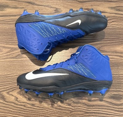 Size 14.5 Nike Zoom Code Elite 3/4 TD Football Cleats Blue/Black 603368-004