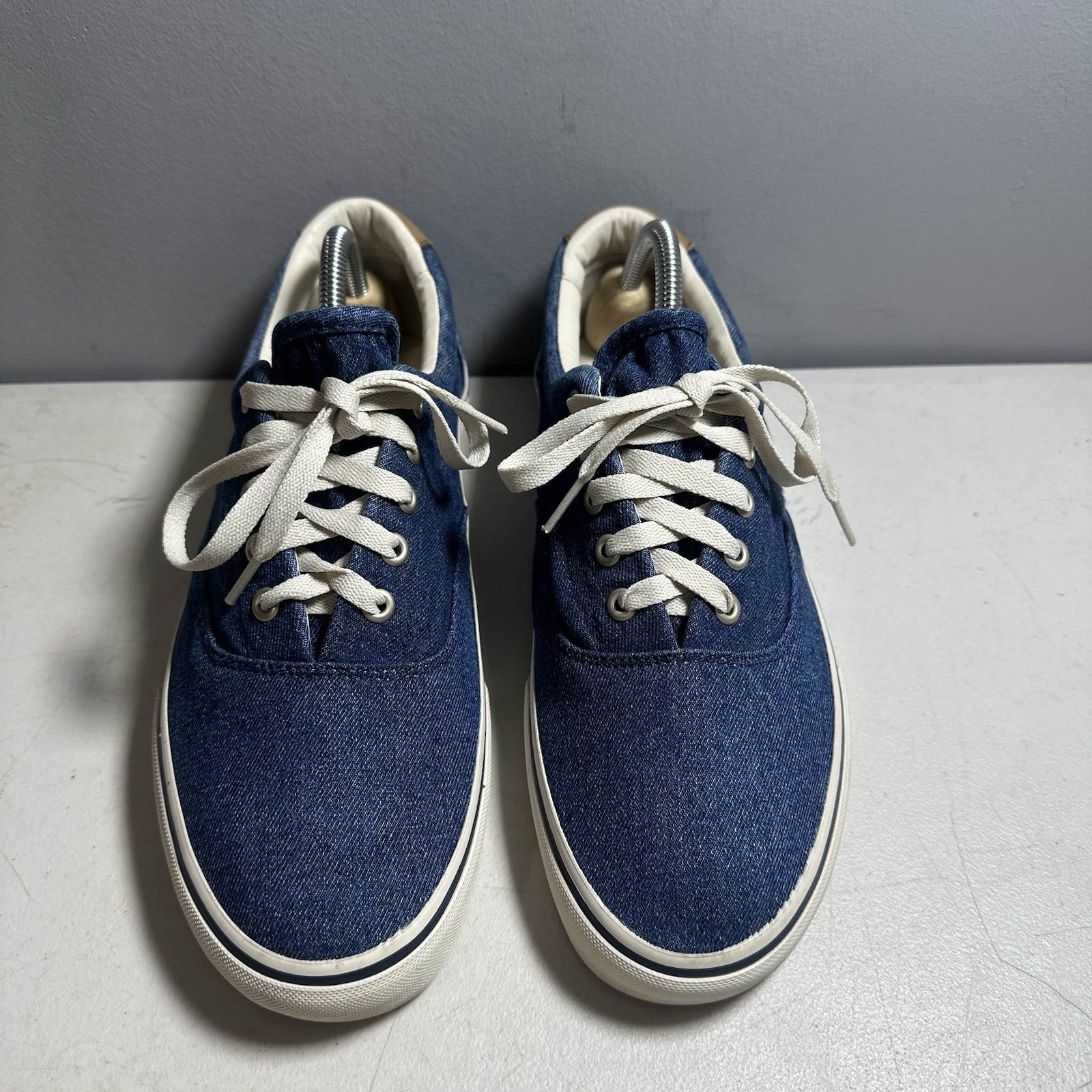 Polo Ralph Lauren Uomo Keaton Pony Sneaker Denim Lavato Taglia US 10 5
