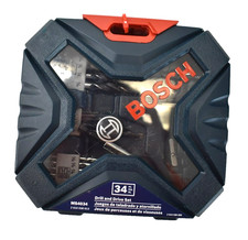 Bosch 34 Piece Drilling Driving Mixed Set W Case Ms4034 Genuine Tool Kit
