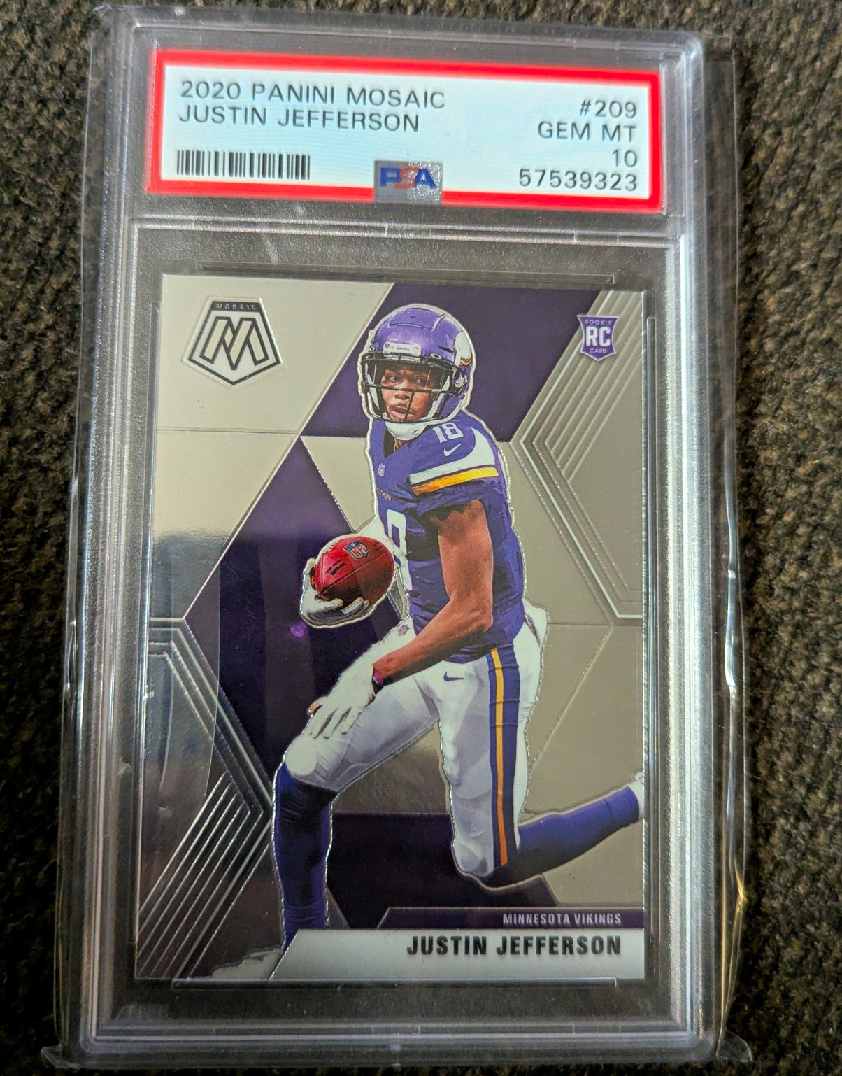 Justin Jefferson Panini Mosaic #209 Base
