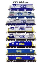 CSX Locomotives Through The Years 8 individual Stickers Andy Fletcher