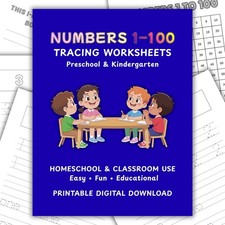 Numbers 1 100 Tracing Worksheets Printable Number Writing Practice