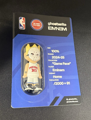 Eminem Slim Shady Detroit Pistons Home Variant Ghostwrite NBA /2000 Sealed
