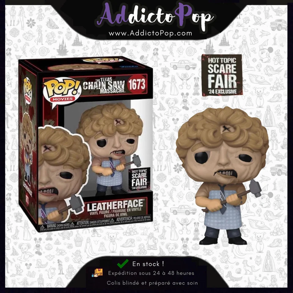 Funko Pop! The Texas Chain Saw Massacre [1673] - Leatherface (Hot Topic Scare Fa - Photo 1/1