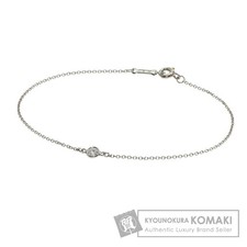 TIFFANY Co. Tiffany By the Yard Diamond Bracelet Platinum PT950 Ladies Used