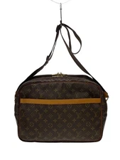 Used Louis Vuitton GM Reporter Shoulder Bag in Brown Monogram Canvas PVC