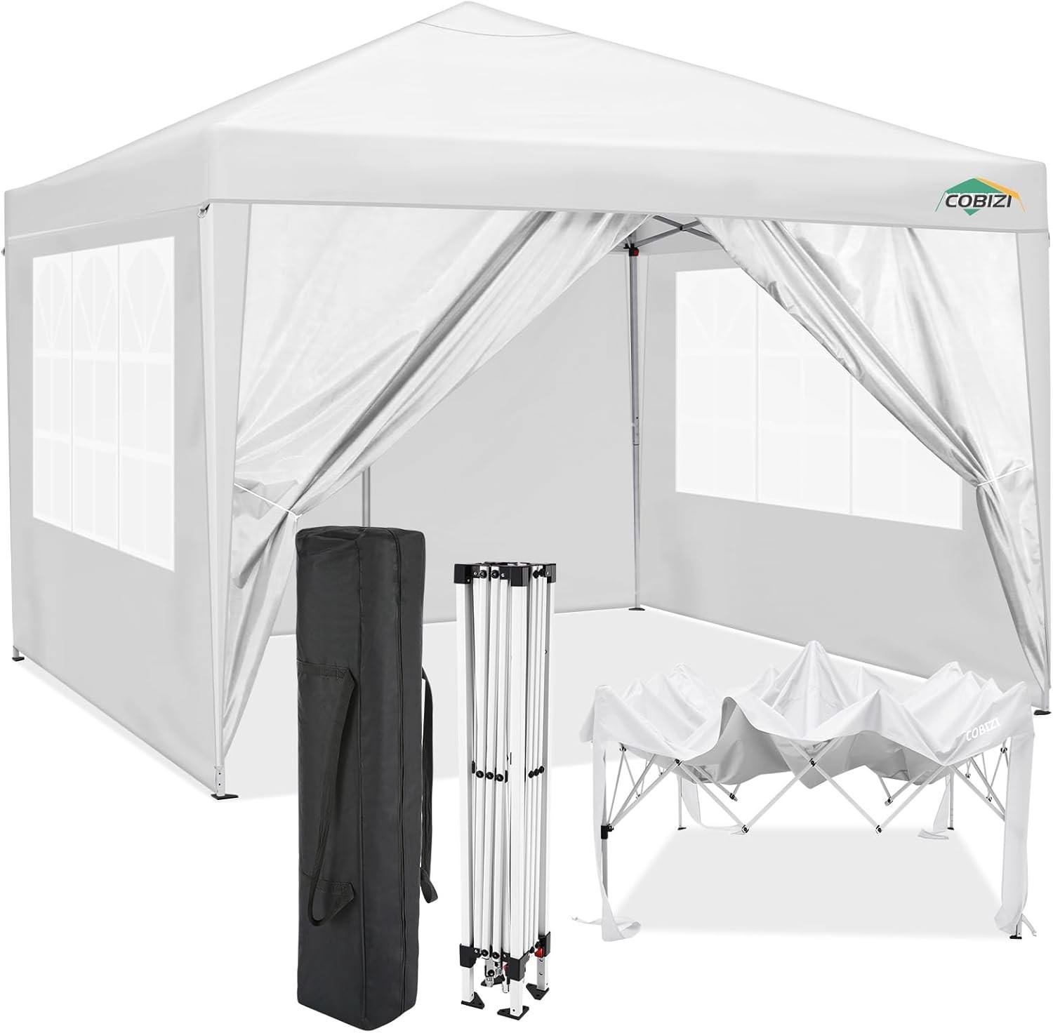 Tent With 4 Removable Sidewalls Waterproof Commercial