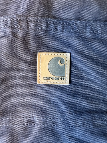 Pantalone carpentiere vintage Carhartt B11 tela anatra 46 marrone Y2K lavoro costruzione 46x32 - Foto 2 di 5