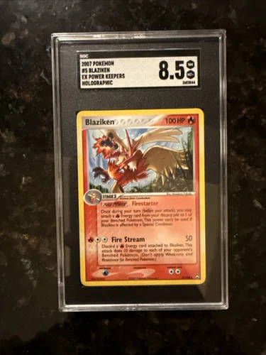 Pokemon Blaziken Holo SGC 8.5 EX Power Keepers