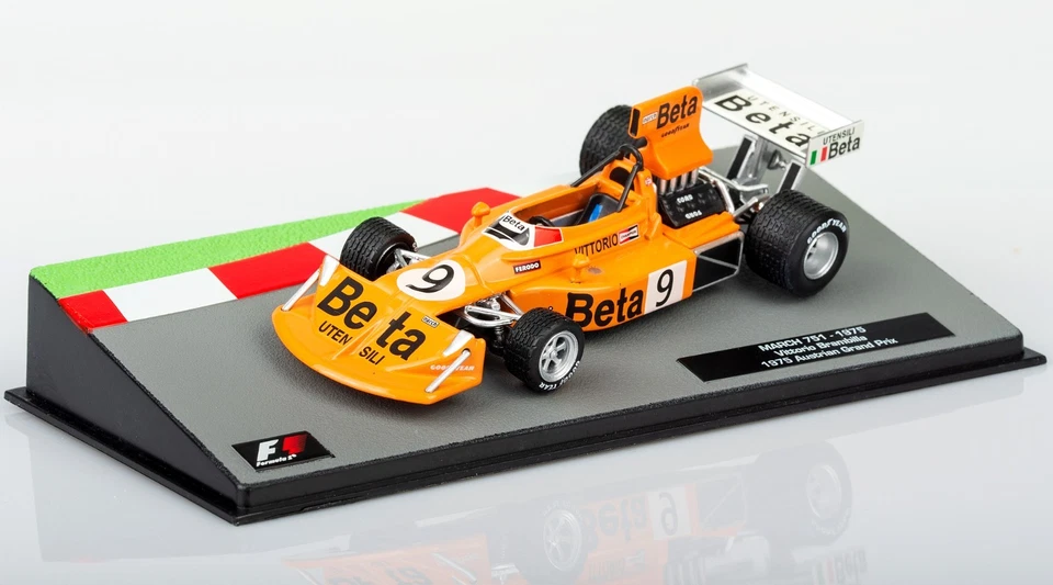 March 751 Vittorio Brambilla 1975 Modellino Formula1 Scala 1/43 Blister Nuovo #9 - Immagine 3 di 4