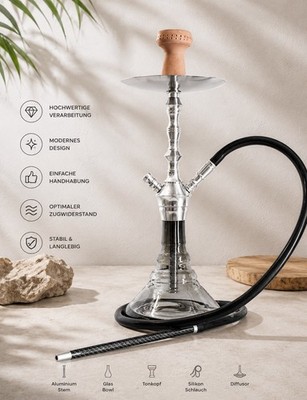 Kaya Shisha - Lightgrey 480 Elox | NEU