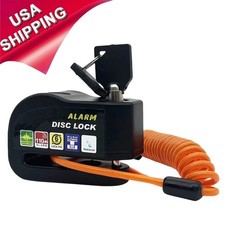 Motorcycle Bike Stainless Steel Brake Disc Safety Lock Security Electronic Alarm