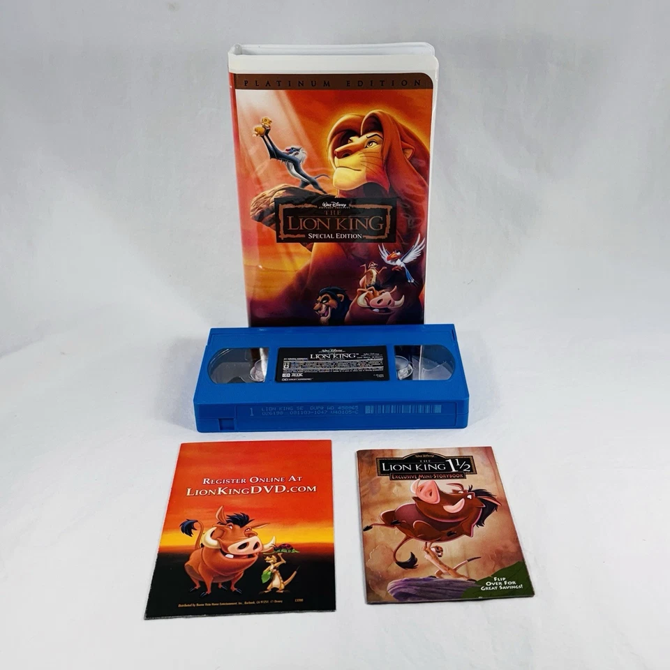 The Lion King Blue Tape (VHS, 2003, Platinum Edition) Featuring New Song - Image 3 of 4
