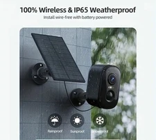 Solar 3K Outdoor Wireless Wi-Fi Bullet Camera Support 5G/2.4GHz 2way Audio