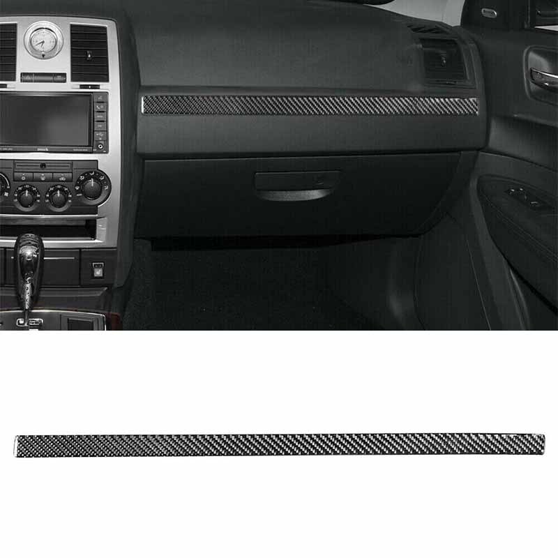 Carbon Fiber Cover Trim Car Interior Passenger Side Dash 08-10 For Chrysler 300