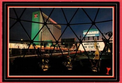 Flamingo Hilton with Caesars Palace Sign,  Las Vegas, Nevada  Postcard