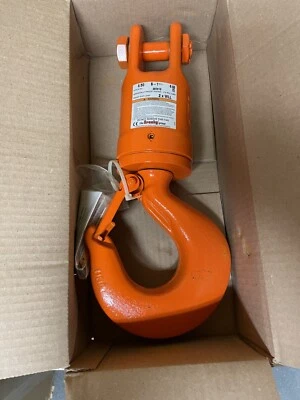 CROSBY 297413 S-1 JAWITH HOOK SWIVEL W/ TAPERED ROLLER THRUST BEARING, 8.5 TON