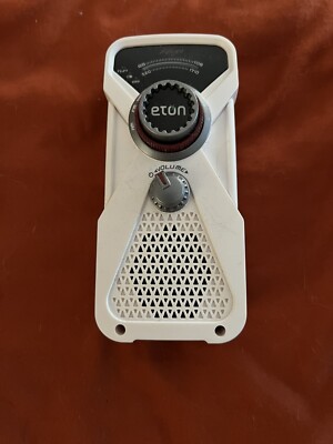 ARC Eton white hand cranked FRX1/2 rechargeable, solar, digital Radio ￼